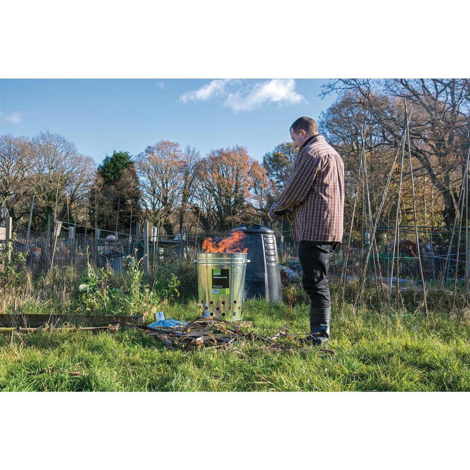 Draper Galvanised Garden Incinerator, 85L 53253