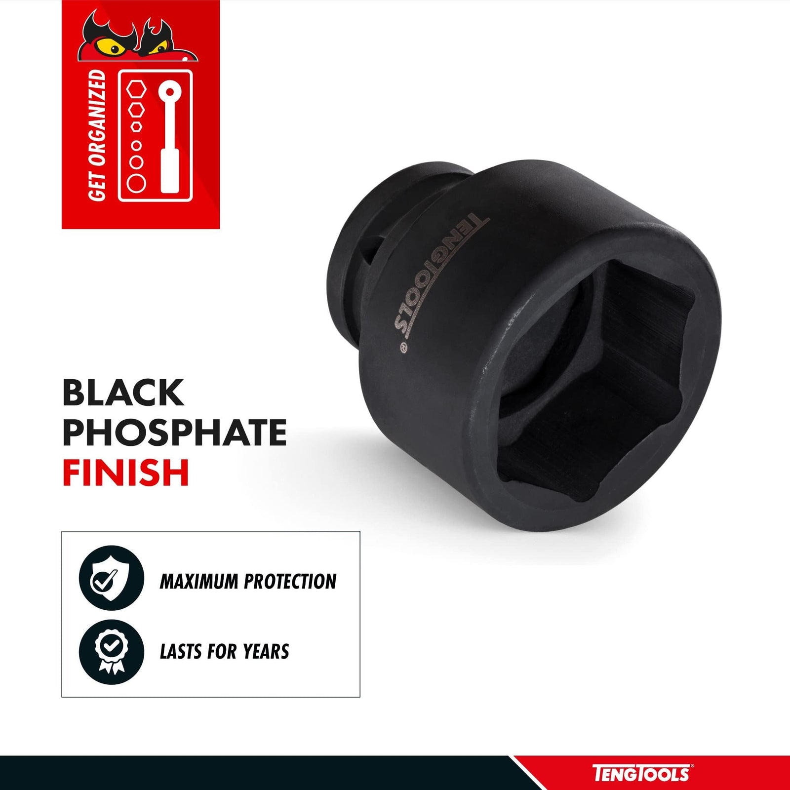 Teng Tools 1-1/2" Impact Socket DIN Metric 75mm