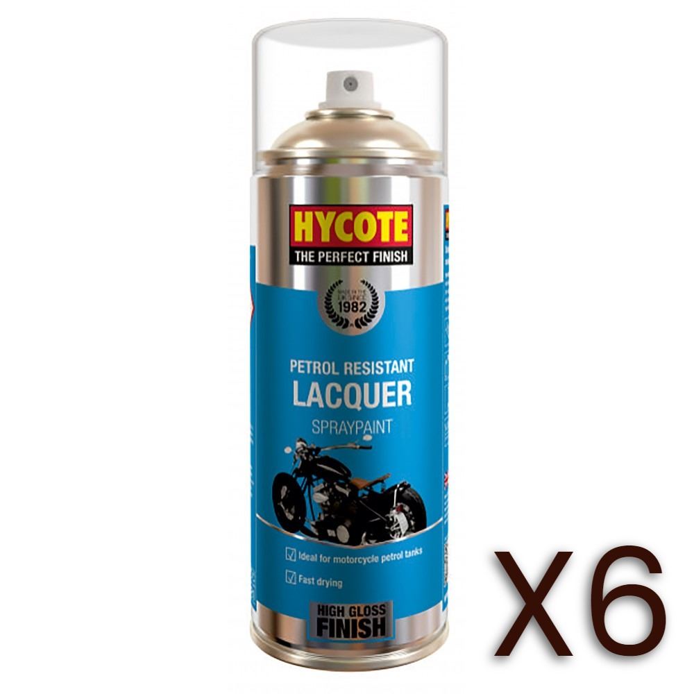 6x Hycote XUK435 Petrol Resistant Lacquer 400ml