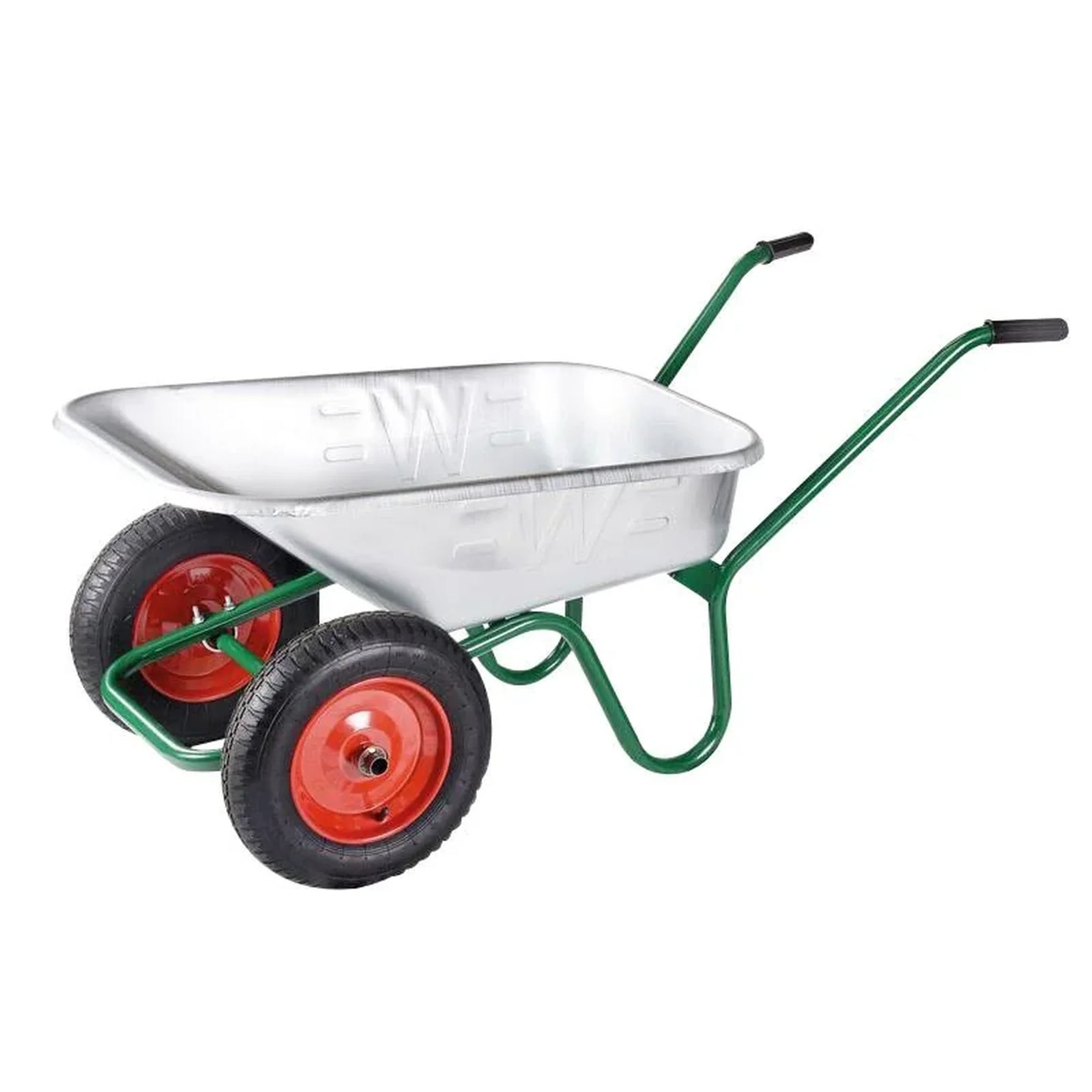 Walsall 90L Galvanised Windsor Twin Wheelbarrow - WINGVTWINP