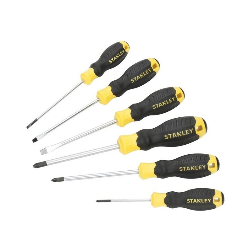 Stanley® Hand Tools Cushion Grip Screwdriver Set, 6 Piece