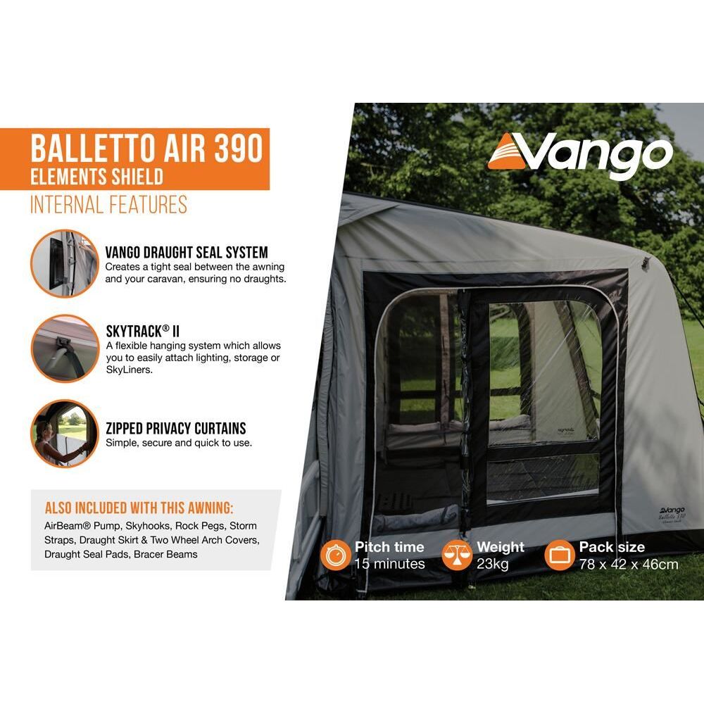 Vango Balletto Air 390 Elements Shield Caravan Awning