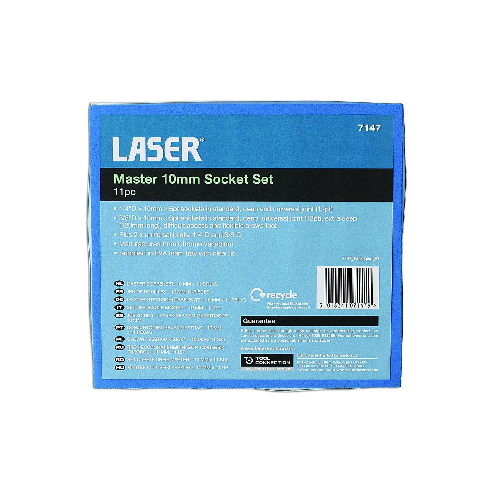 Laser Master Socket Set 10mm 11pc 7147