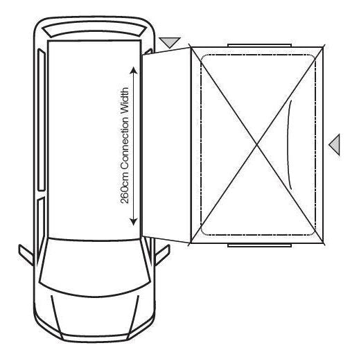 Outdoor Revolution Cayman Cuda F/G Driveaway Awning  Campervan (180-240)