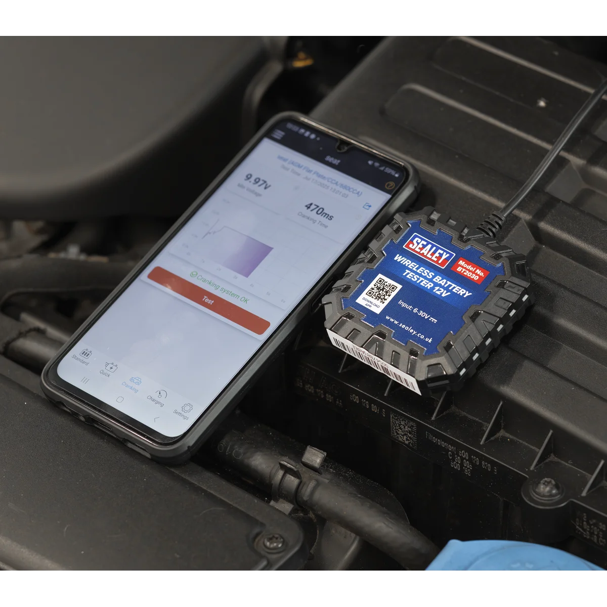 Sealey Wireless Battery Tester BT2030 DC 6V-30V