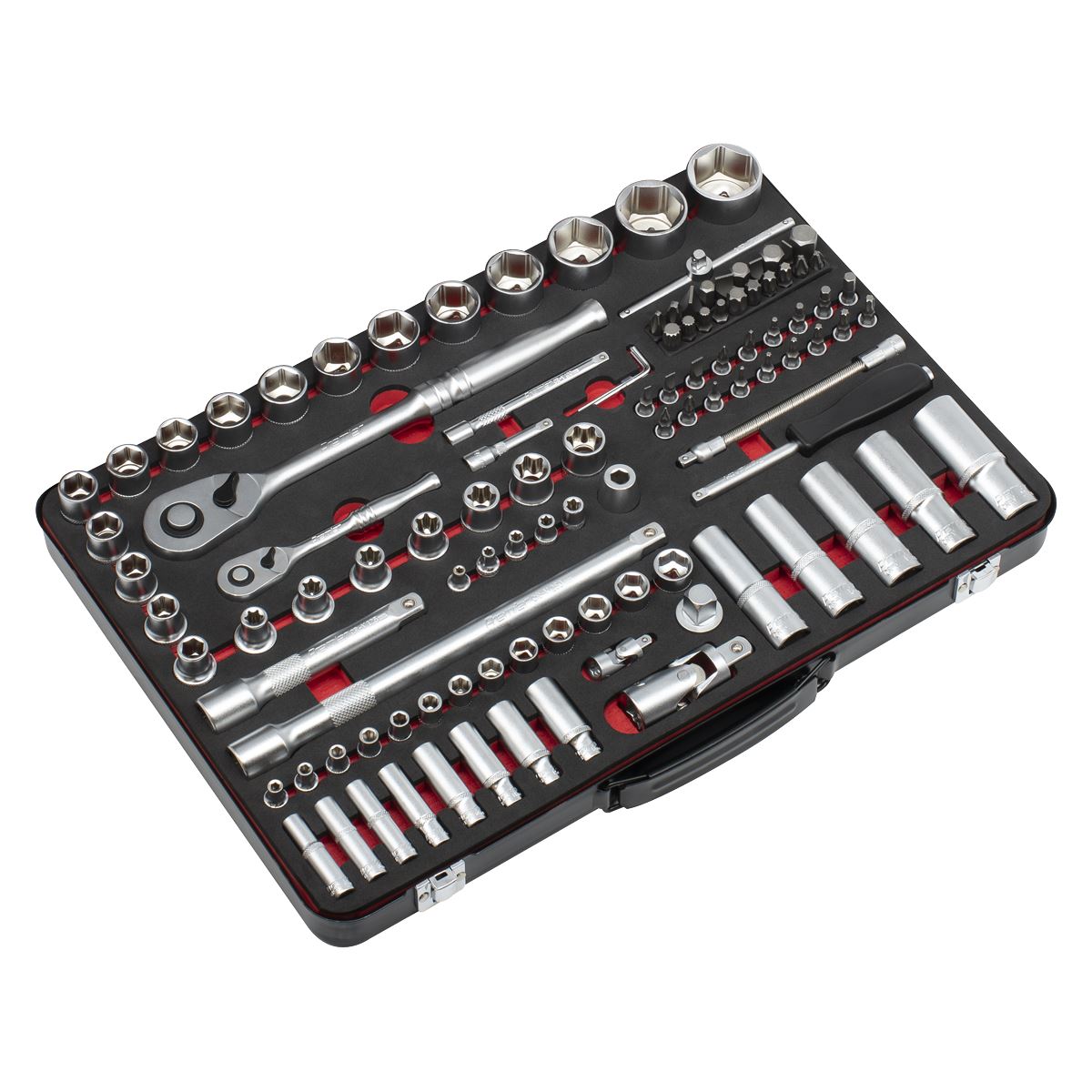 Sealey Premier Platinum Premier Platinum Socket Set 1/4" & 1/2"Sq Drive 108pc