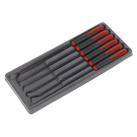 Sealey 6pc Extra Long Hook & Pick Set O-Ring Remover Removal Pin Clip Picking