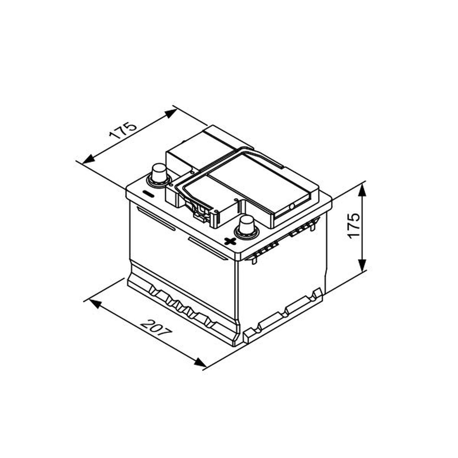 Bosch Batteries Battery 12V 45Ah 300A 0 092 T30 010