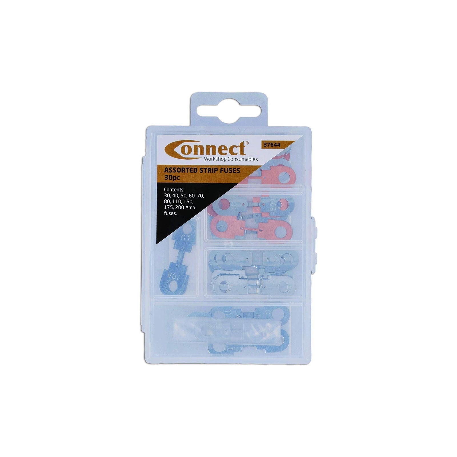 Connect Assorted Strip Fuses 30-200A Box 30pc 37644