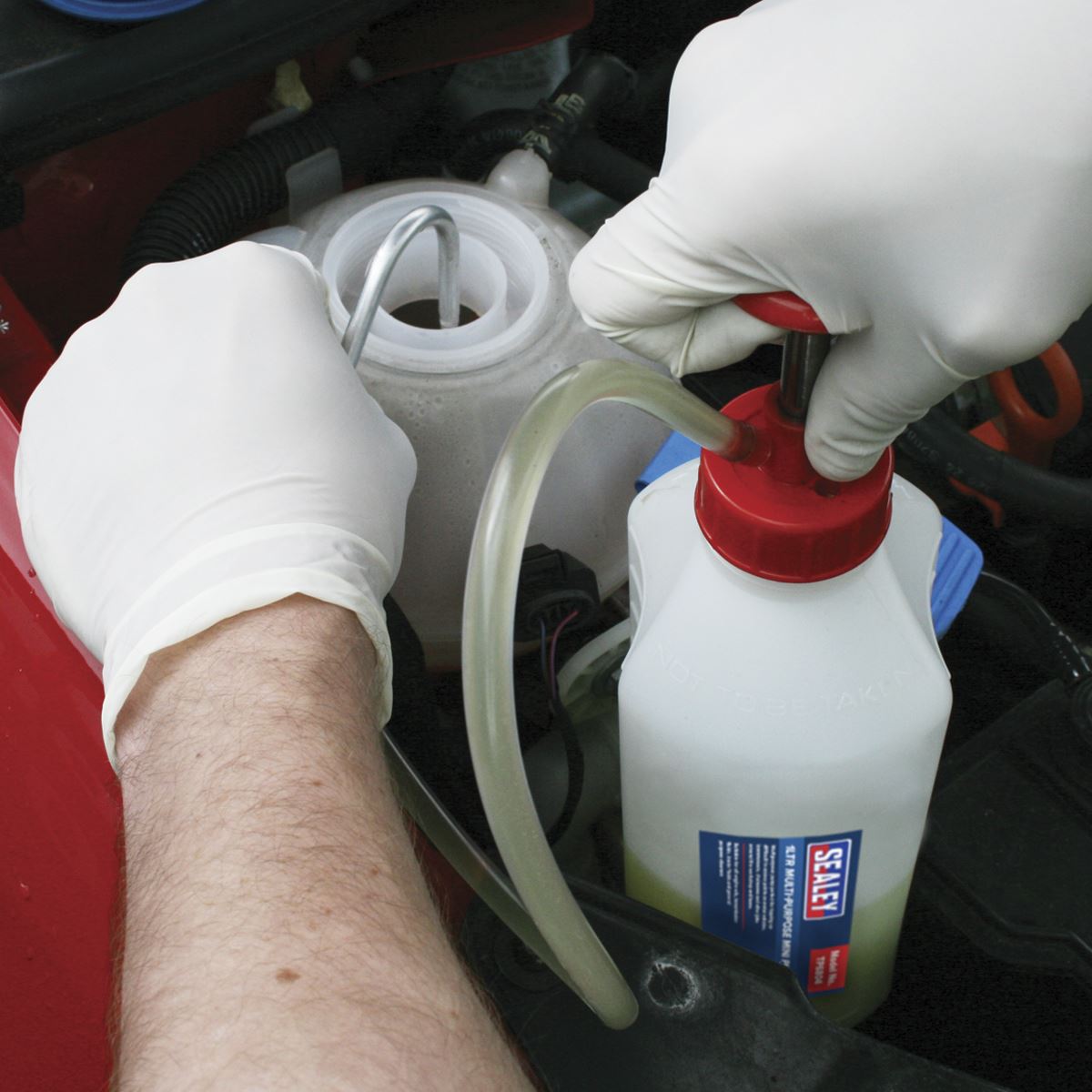 Sealey Multi Purpose Mini Pump 1L Capacity Engilne Transmission Brake Fluid Oil