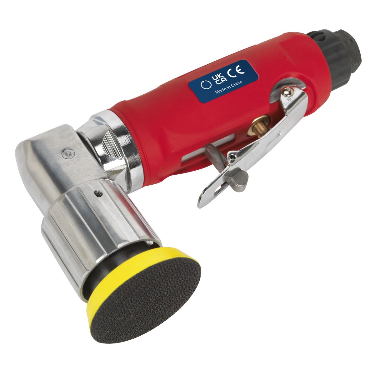 Sealey Air Orbital Sander 50mm Mini Disc Compressor Sanding Tool 1/4" BSP