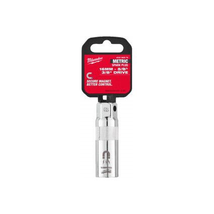 Milwaukee 16mm 3/8” Drive Magnetic Spark Plug Socket