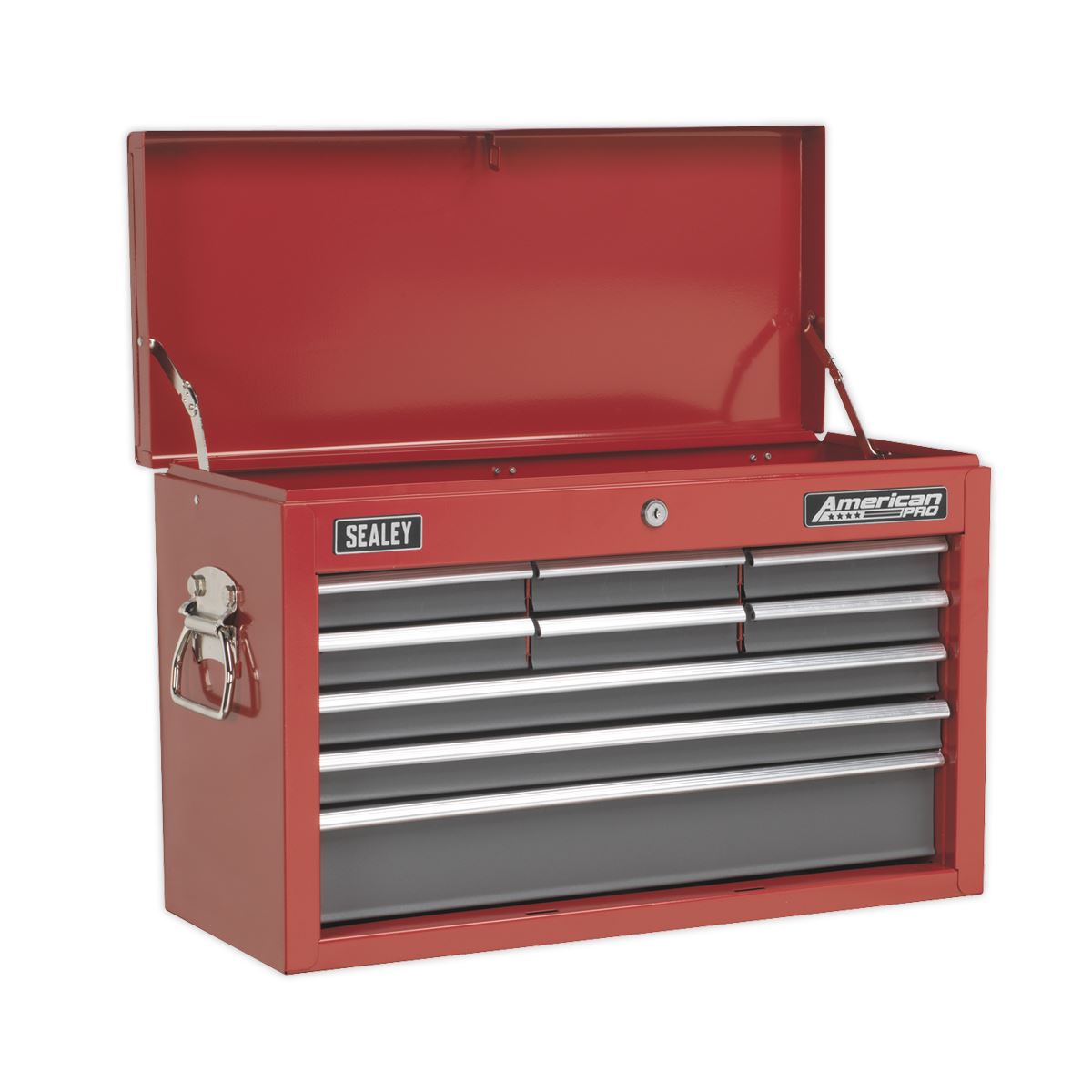 Sealey Topchest & Rollcab Combination 14 Drawer with Ball-Bearing Slides Red/Gre
