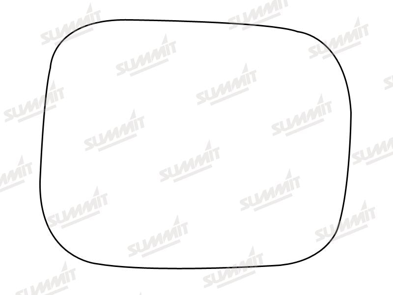 Summit Stick-On Standard Mirror Glass fits Volvo XC70 06 on RHS