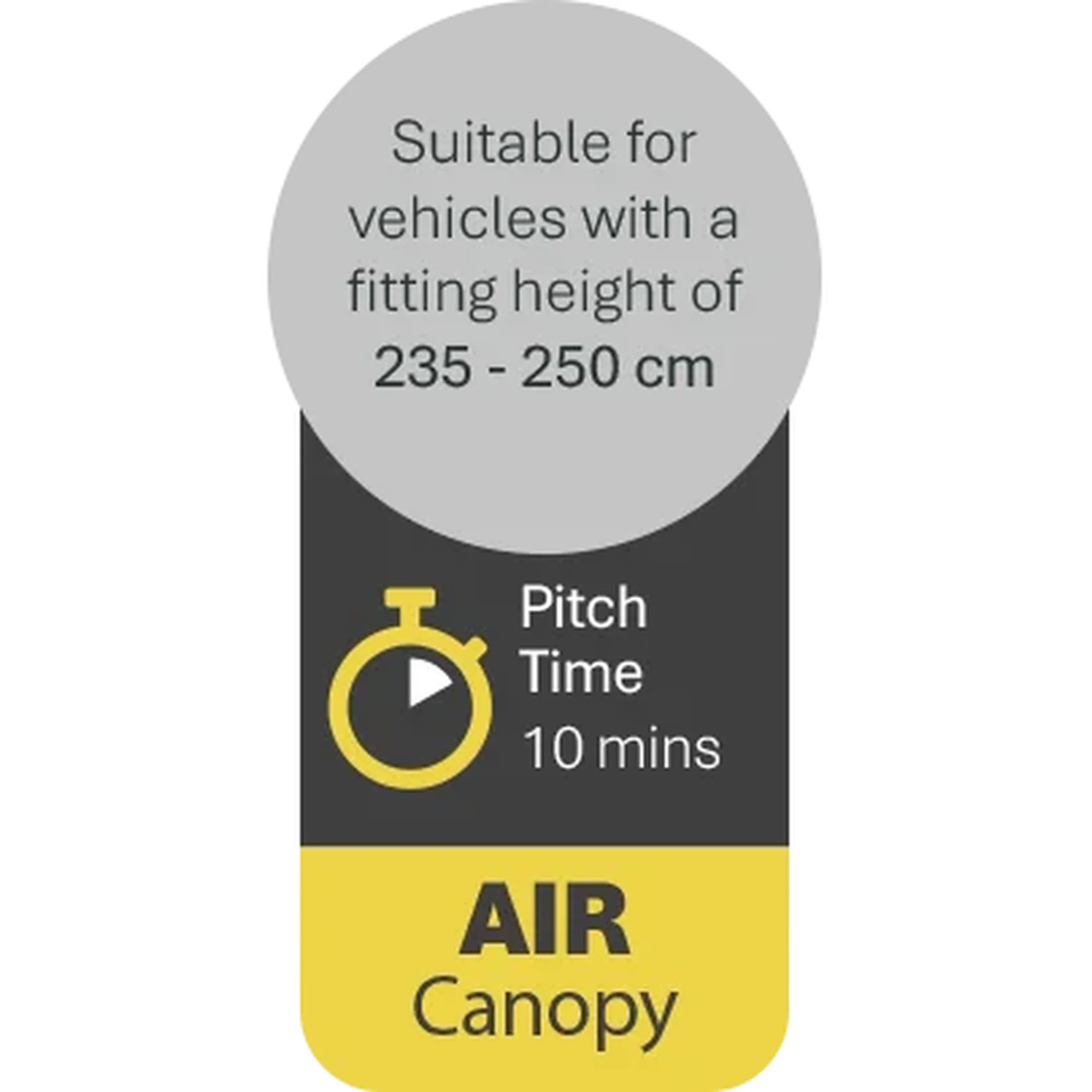 Quest Air Canopy Harrier 400 - Lightweight Mid Grey