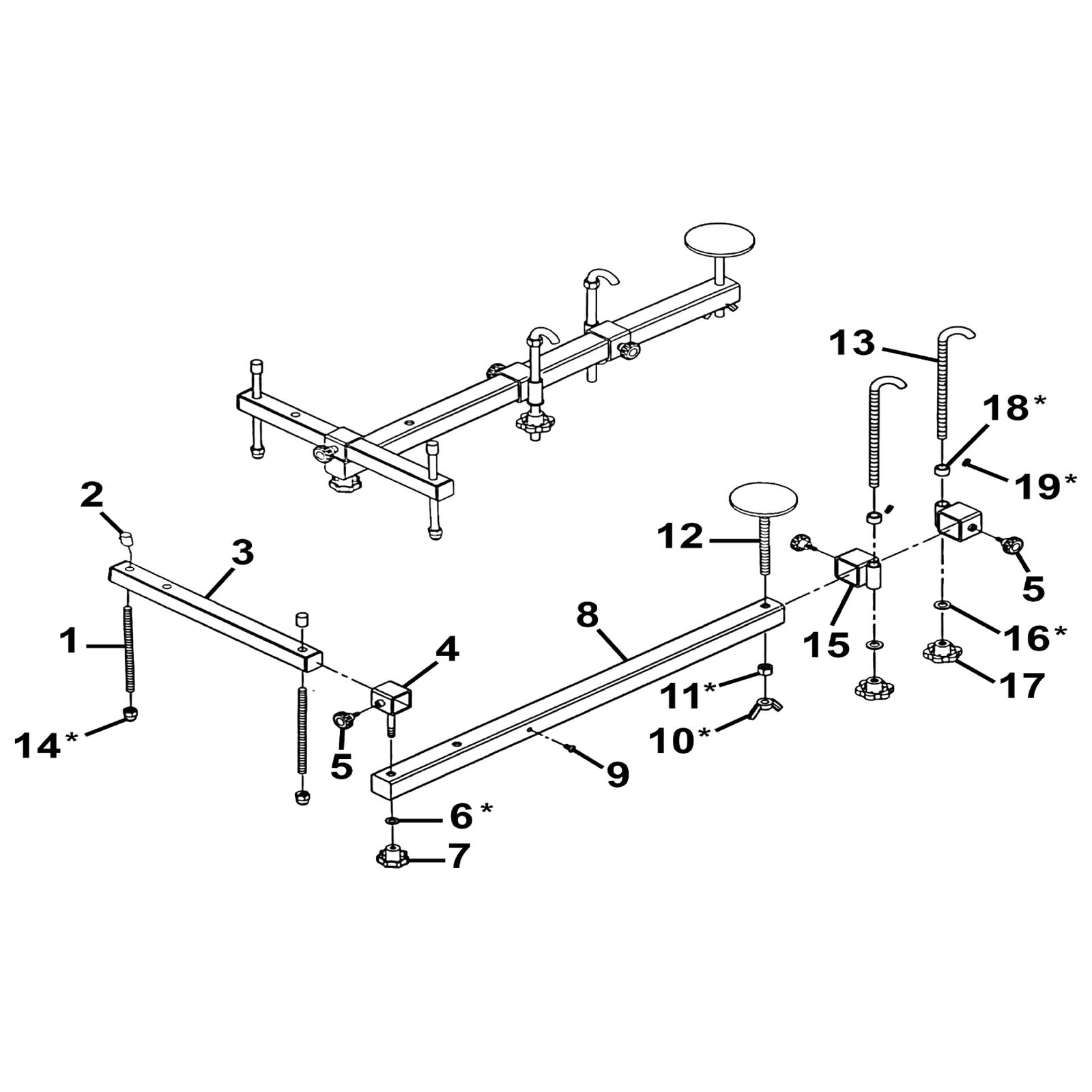 Sealey Main Crossbeam (Long) VS0111-08