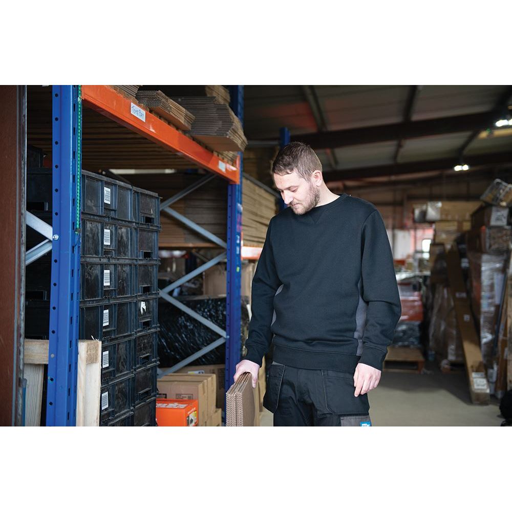 Tough Grit 2-Tone Sweatshirt Black / Charcoal XL