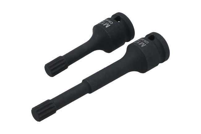 Laser Triple Square Impact Bit Socket Set M12 1/2"D