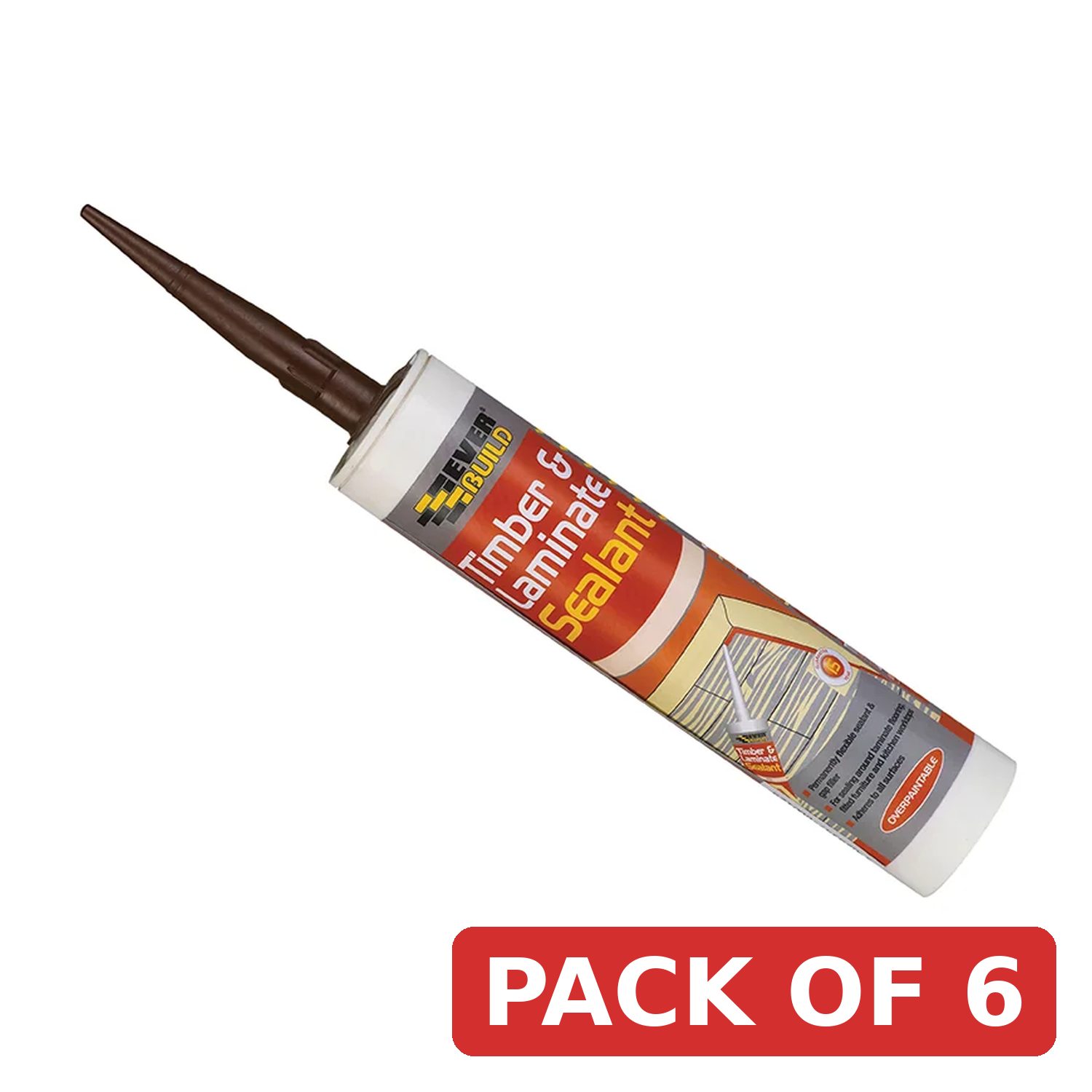 Everbuild Sika Timber & Laminate Sealant Oak 290ml - 483199