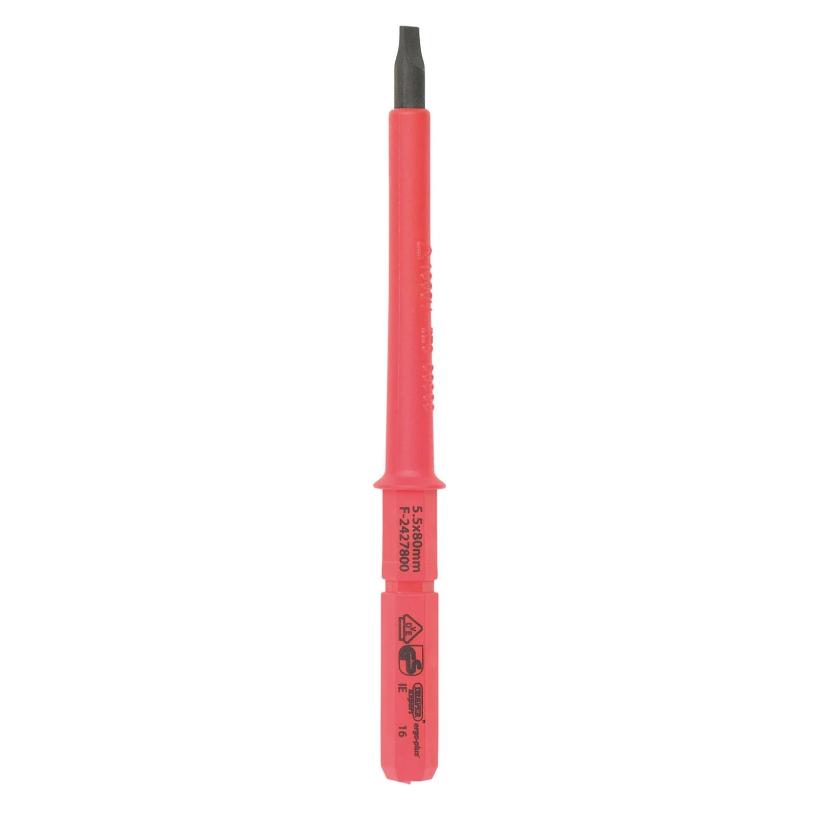 XP1000® VDE Plain Slot Interchangeable Screwdriver Blade, 5.5  x 80mm - 9651P