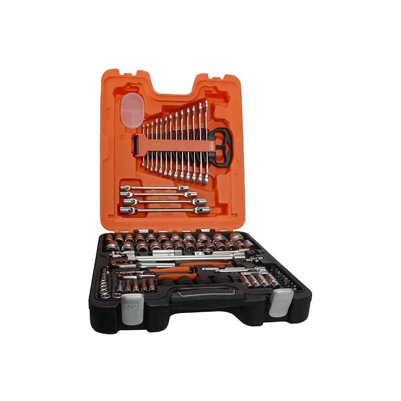 Bahco S87+7 1/4 & 1/2in Drive Socket & Spanner Set, 94 Piece