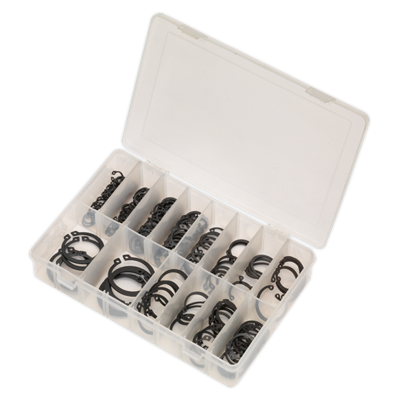 Sealey Circlip Assortment 200pc Internal & External Metric AB017CC