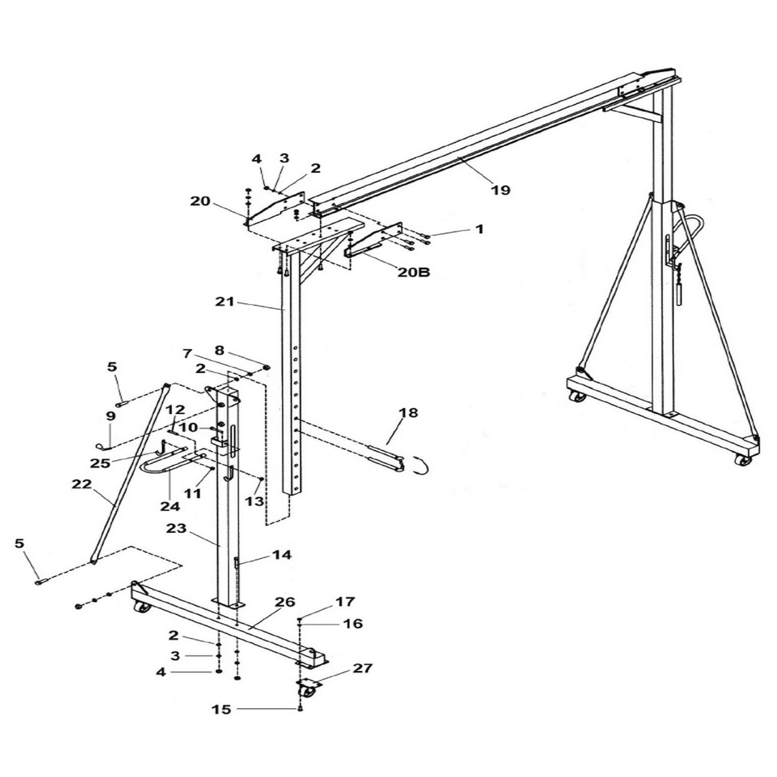 Sealey Outer vertical post SG1000.23