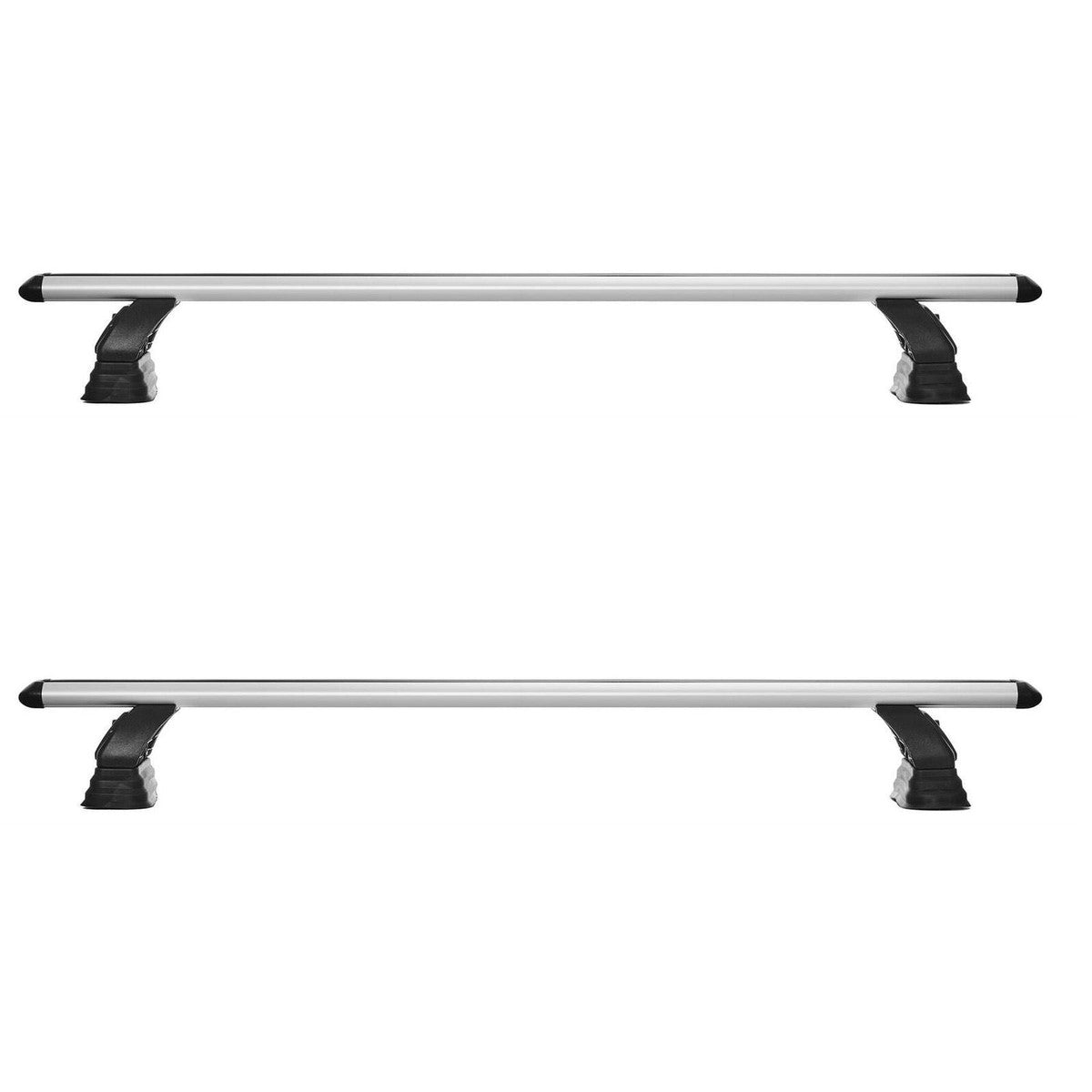 Summit SUP-102  Premium Multi Fit Roof Bars, Black Steel, Set of 2