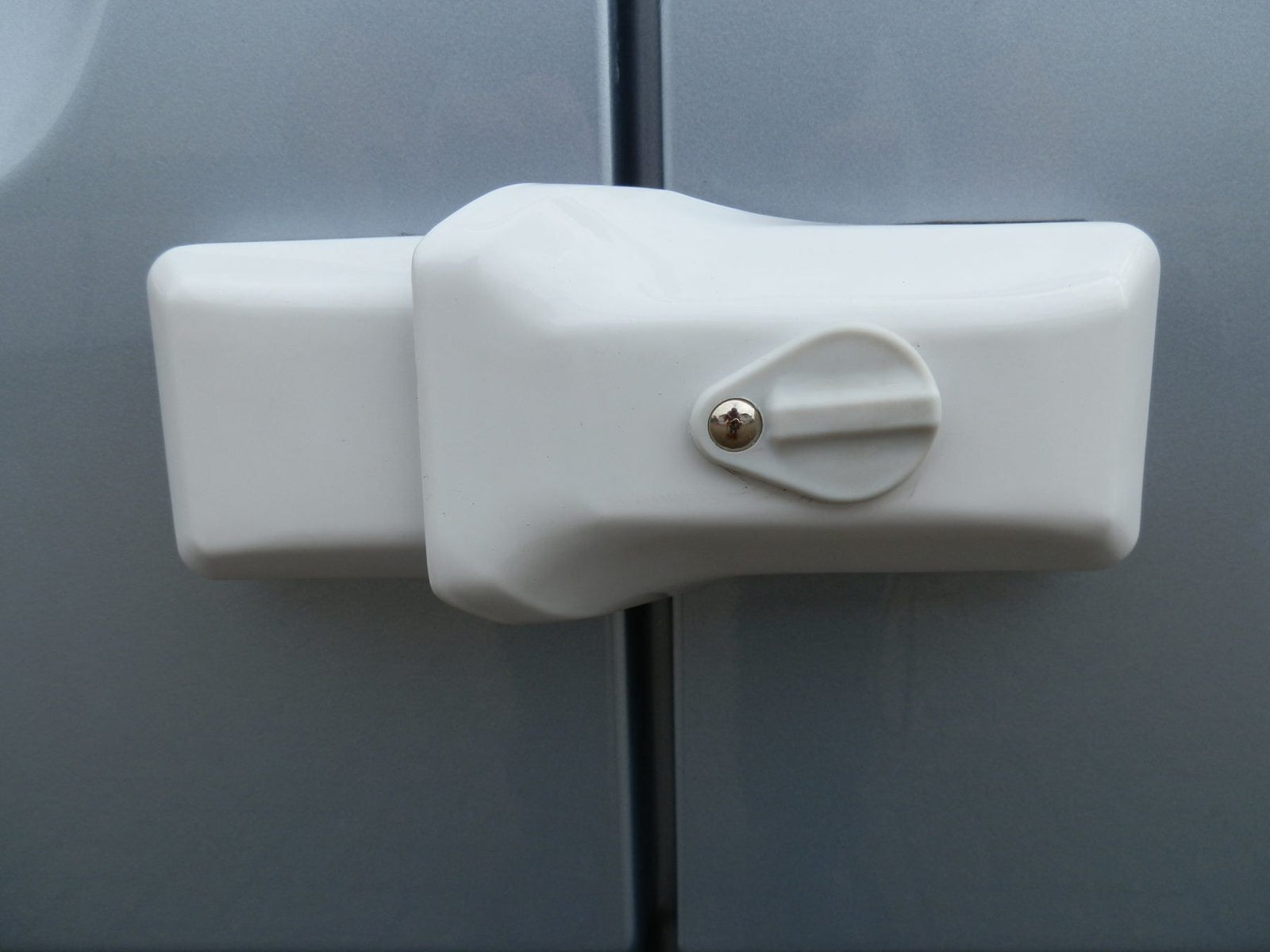 Milenco High-Security Van Door Lock – White Single (Sold Secure Gold Automotive, Hardened Steel, 3 Keys)