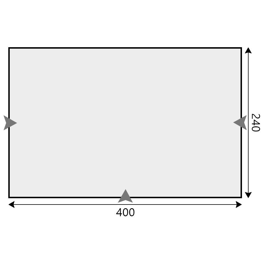 CampTech Count DL (Poled) 400 All Season Porch Awning 400x240cm