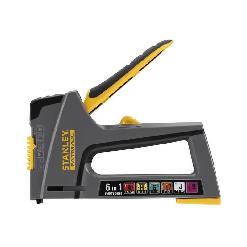 Stanley® Hand Tools FATMAX® 6-in-1 Multi-Purpose Plastic Staple and Brad Nail Gun