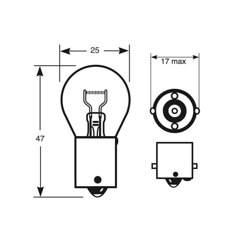 10 x Ring Boxed R382 P21W BA15S Brake Stop Car Light Bulb 382 12v 21w E Approved