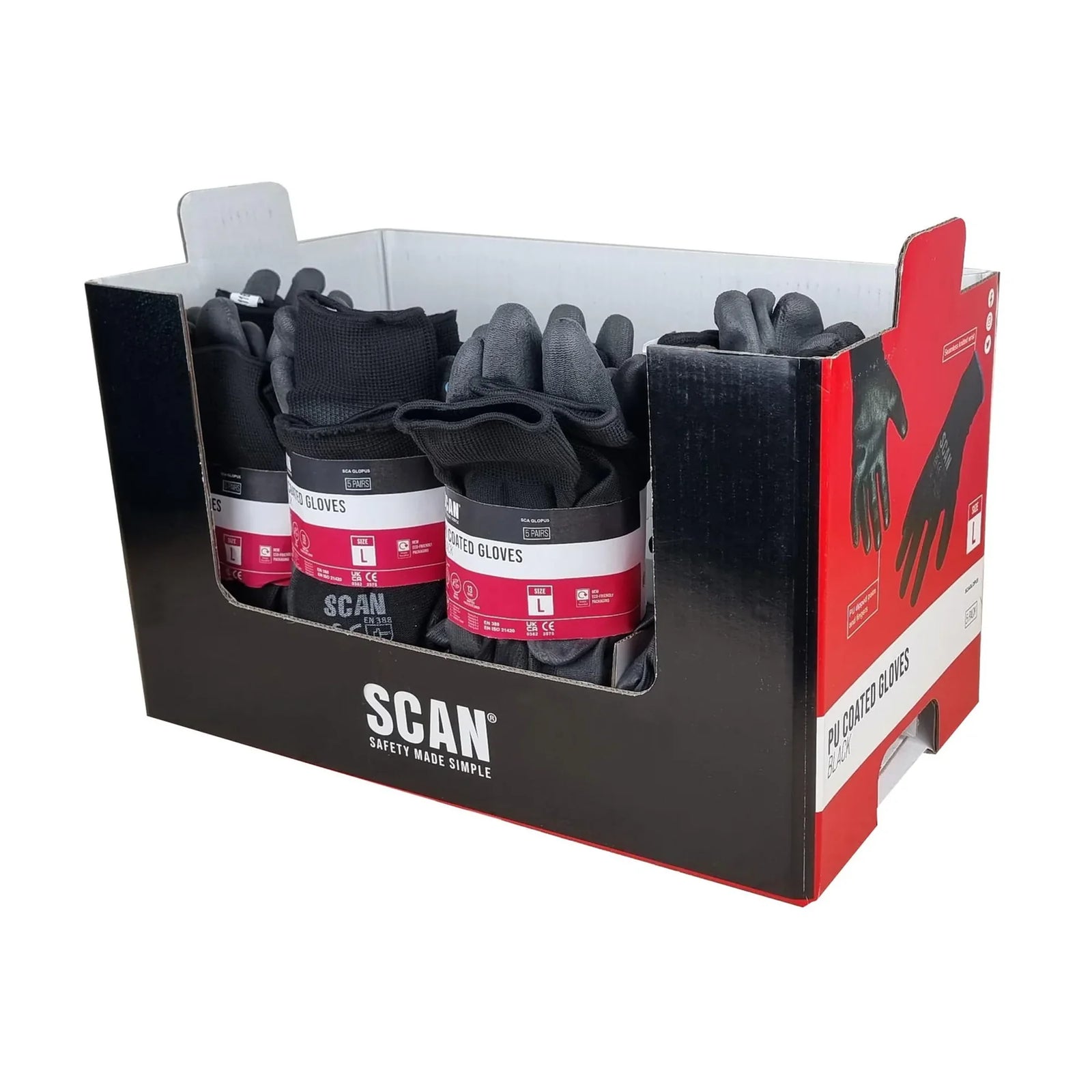 XMS Scan Dipped PU Gloves - SCAGLOPU5