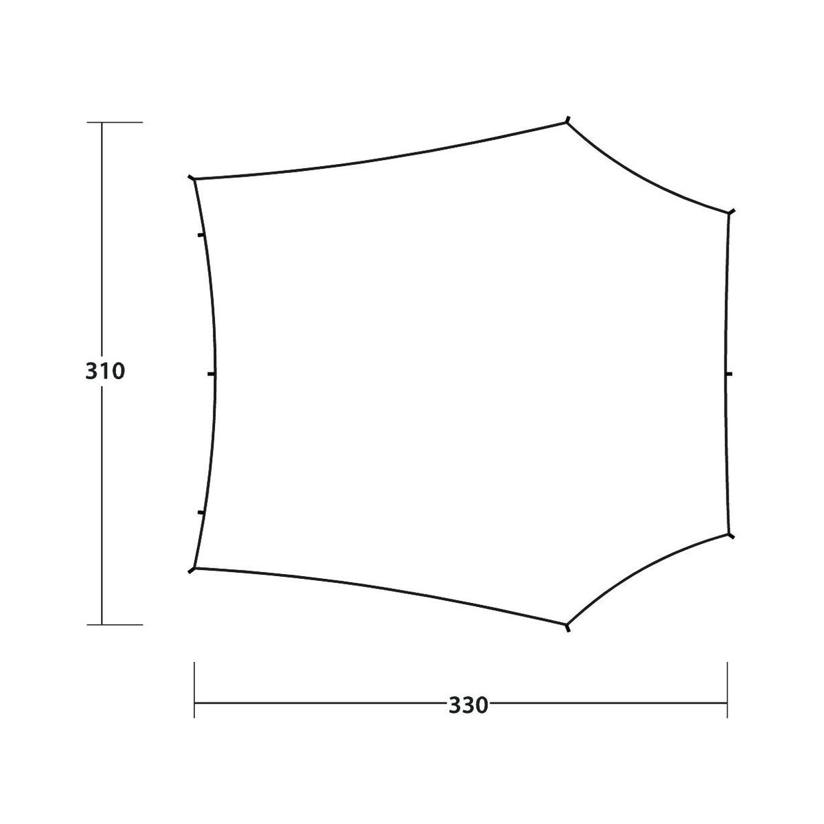 Outwell Canopy Tarp Shelter Free Standing / Porch Medium