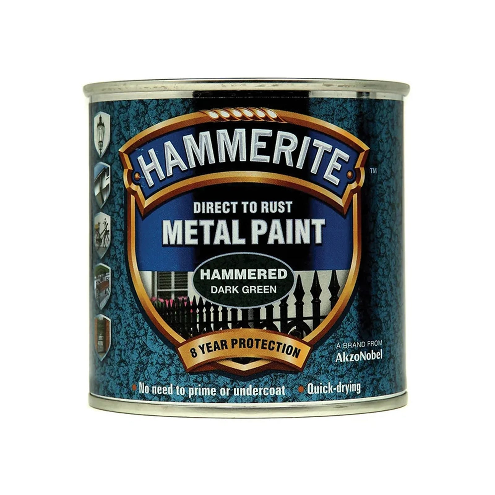 Hammerite Direct To Metal Hammered Dark Green 250ml Paint