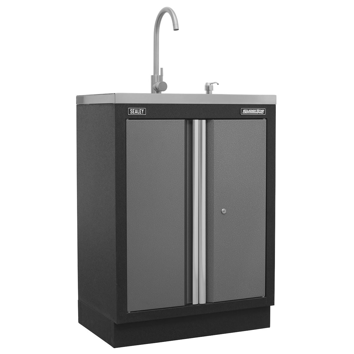 Sealey Superline Pro 4.9m Storage System Stainless Worktop APMSSTACK17SS