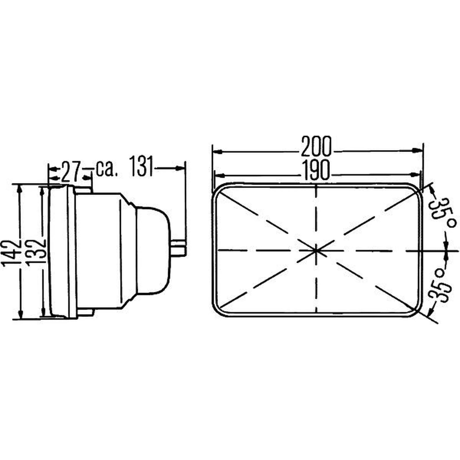 Hella Headlamp Insert Esh Fa 1AE Right 1AE 003 427-011