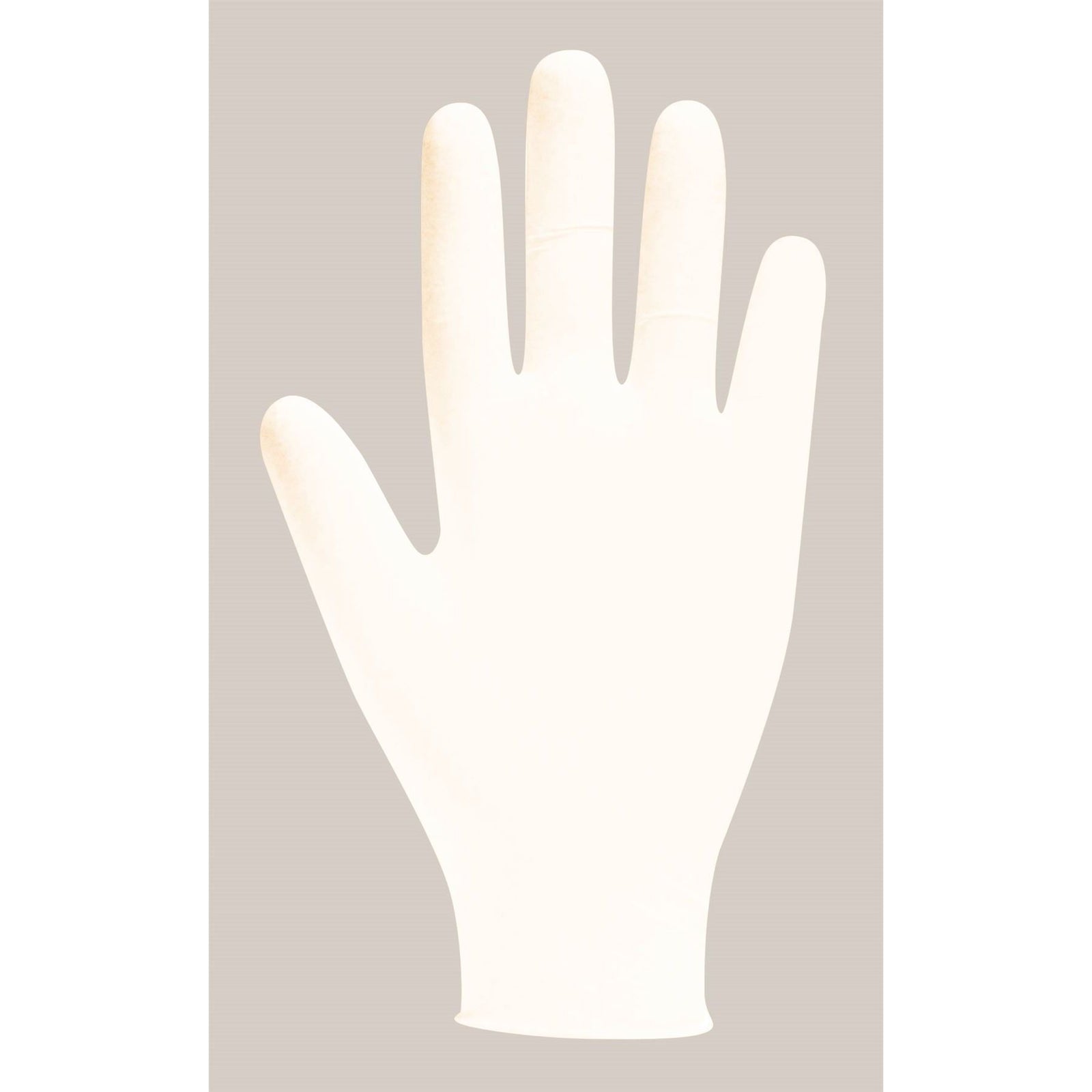 Bodyguards Powder Free White Latex Disposable Gloves Medium Box of 100
