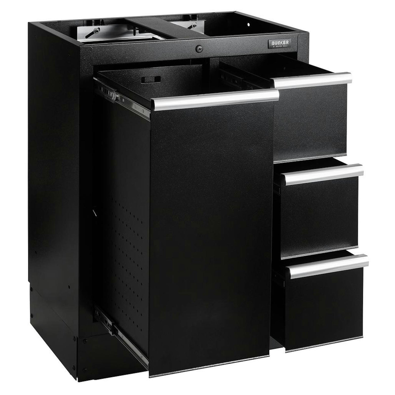 Draper BUNKER Modular Power Tool Base Cabinet, 4 Drawer, 680mm - MS400-PTBC