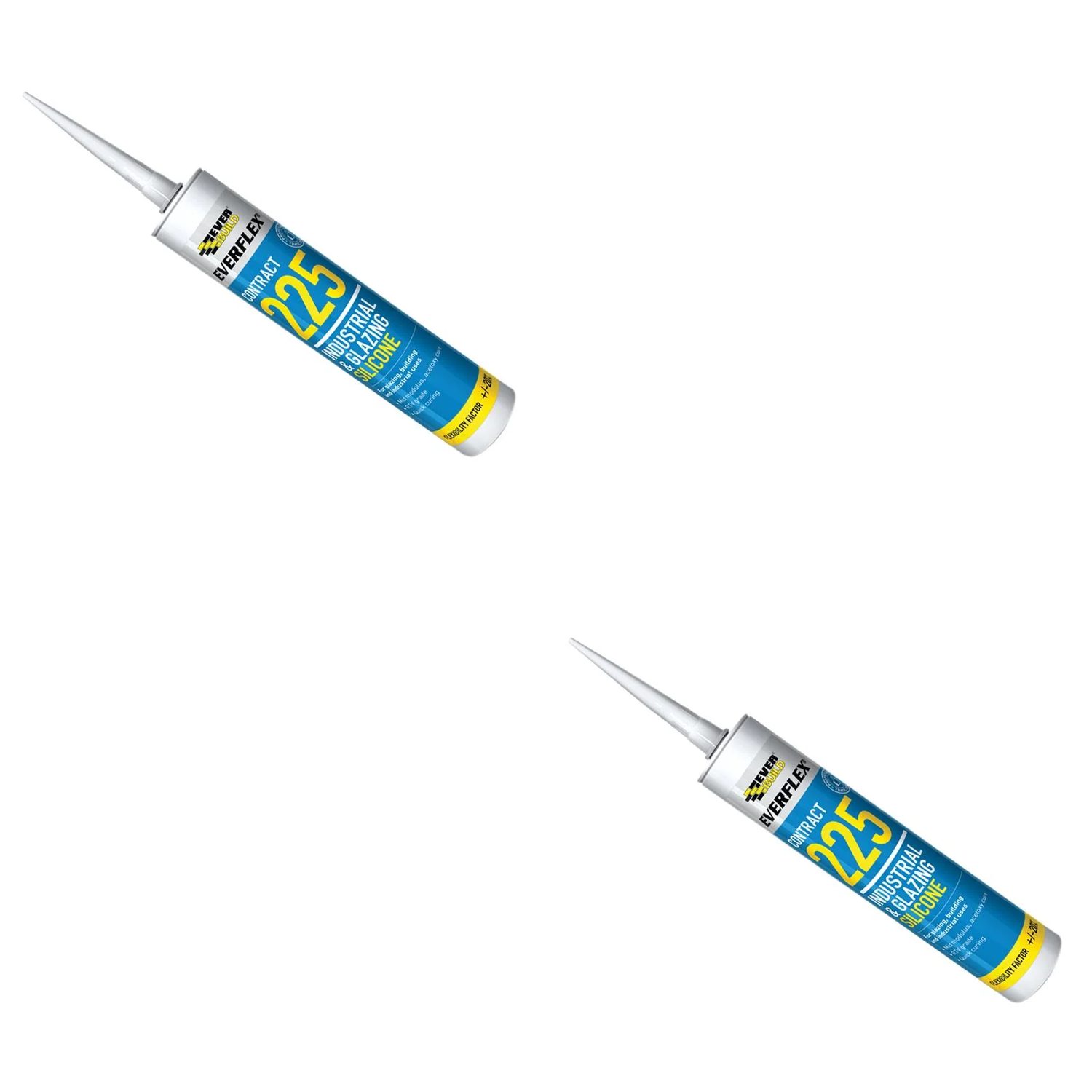 Everbuild Sika 225 Industrial & Glazing Silicone Translucent 310ml - 486135