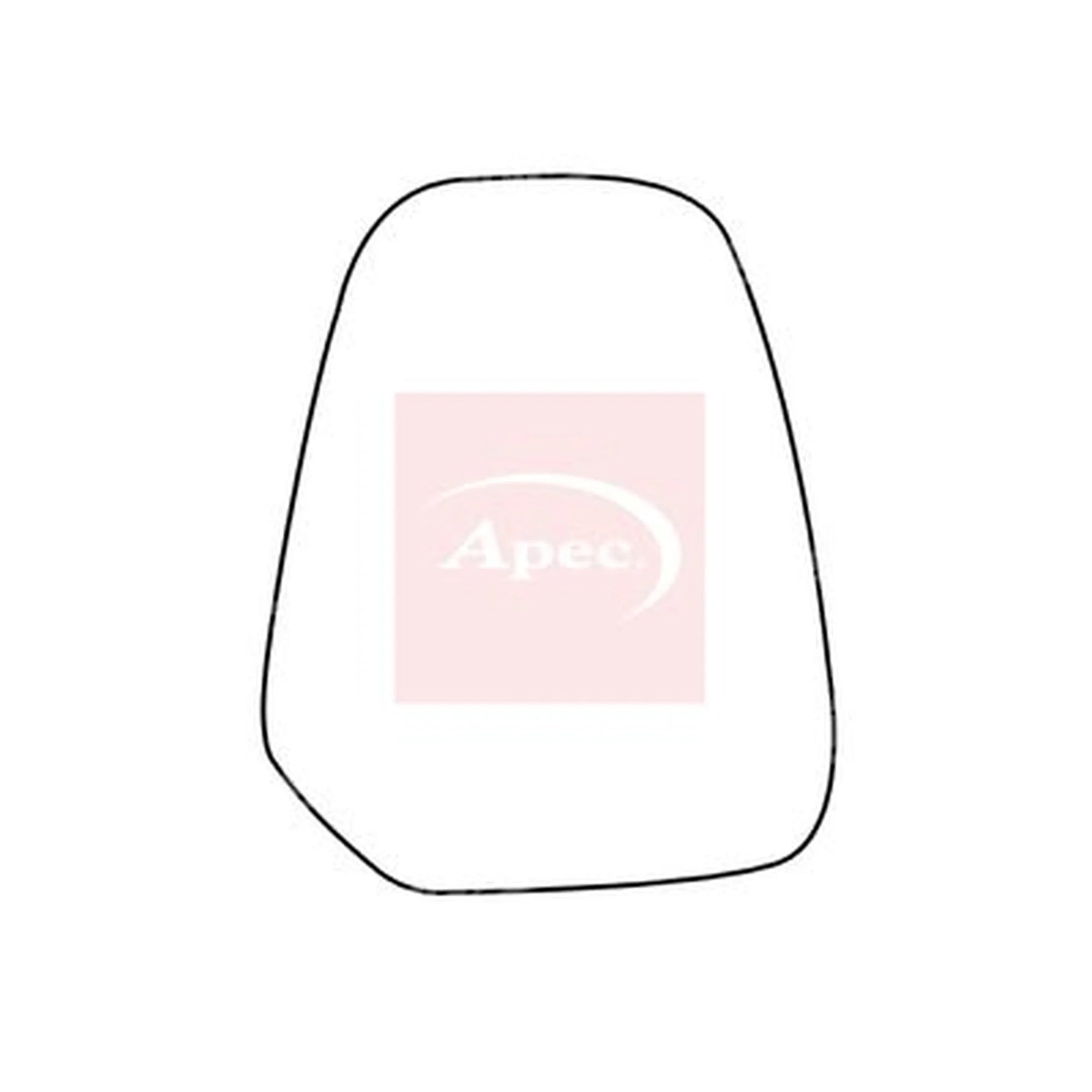 Apec Exterior Wing Mirror Glass Left AMS2637