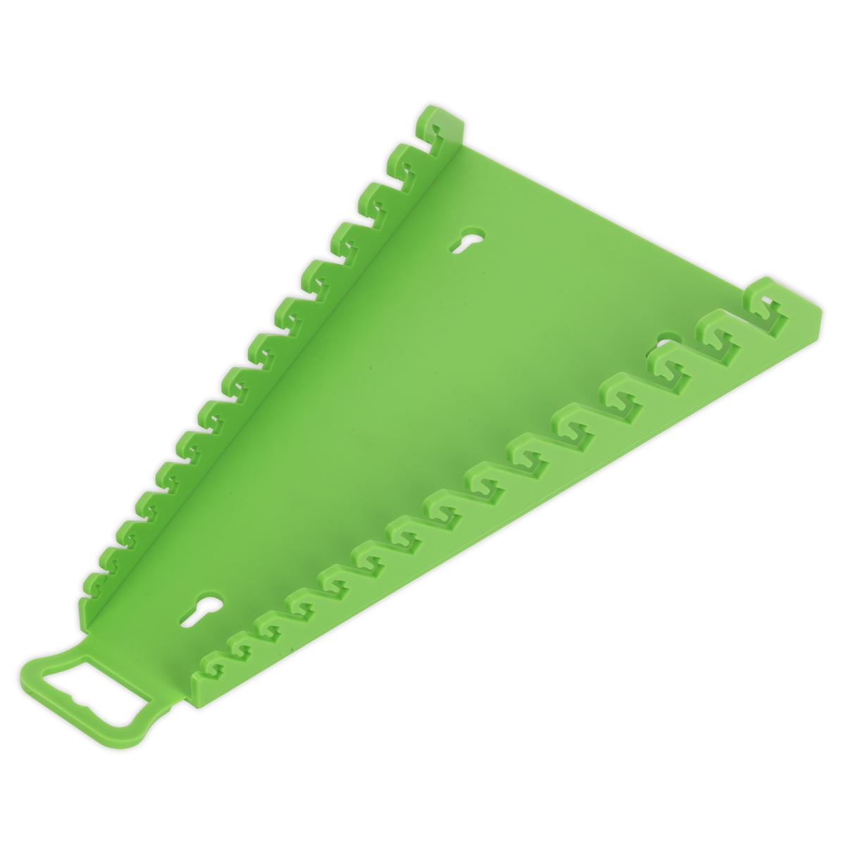 Sealey Premier High Visibility Green Reverse Spanner Rack 15 Capacity Toolbox