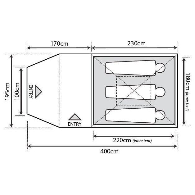 Outdoor Revolution Q Cruiser 3.0  Family Tent