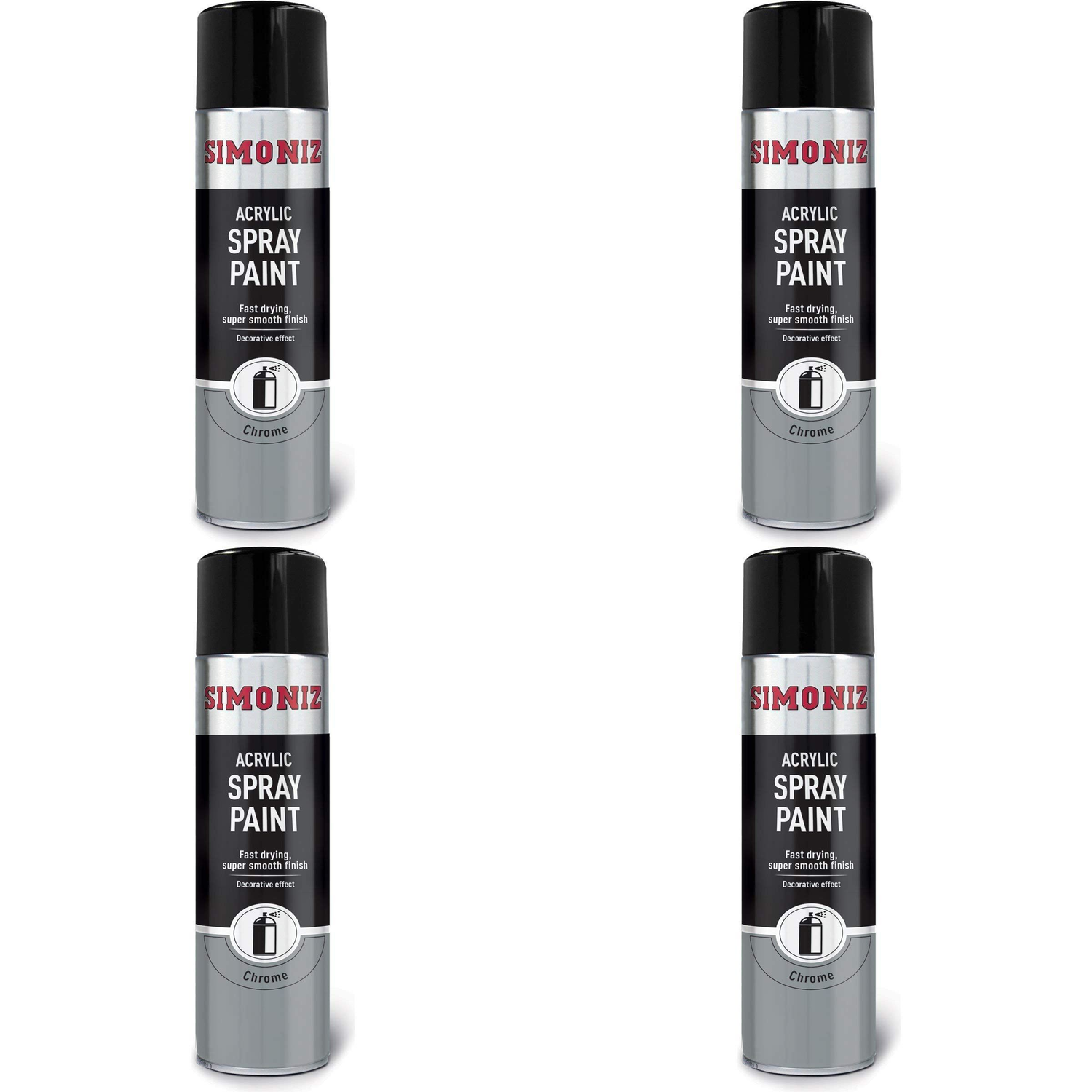 Simoniz Chrome Effect Spray Paint 500ml SIMP20D