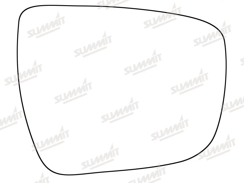 Summit Heated Base Plate With Standard Mirror Glass fits Nissan Qashqai 14 on RHS
