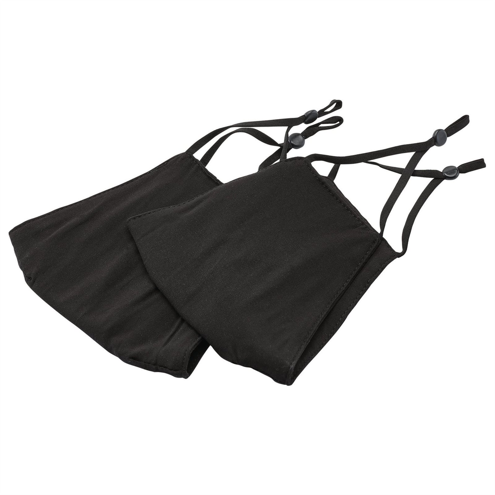Draper Fabric Reusable Face Masks, Black (Pack of 2) 94701