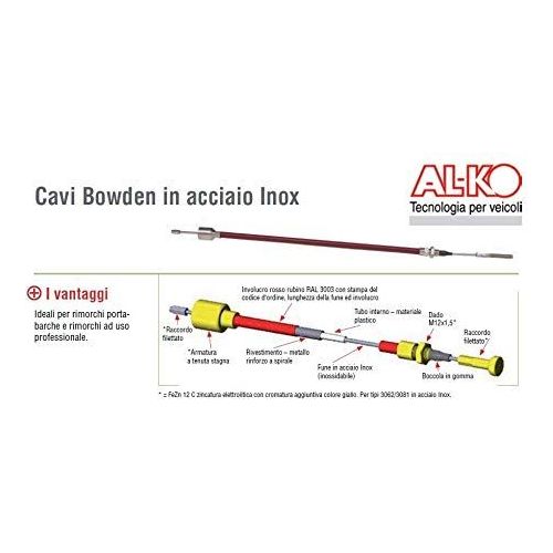 AL-KO 890mm Bowden cable 247284