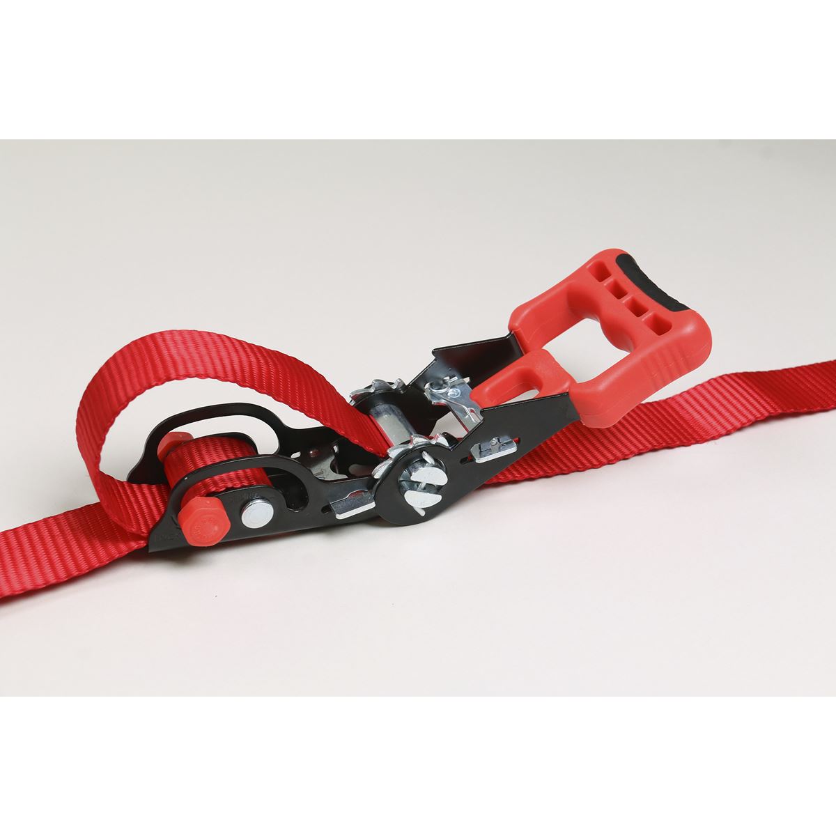 Sealey 2pk 32mm x 3m Slide Ratchet Tie Down Straps Load Cargo Lash S Hooks