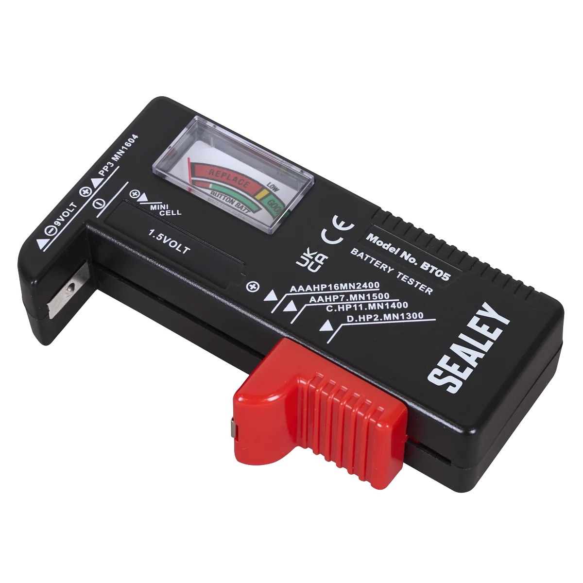 Sealey Battery Tester Model BT05 for AAA to 9V Batteries