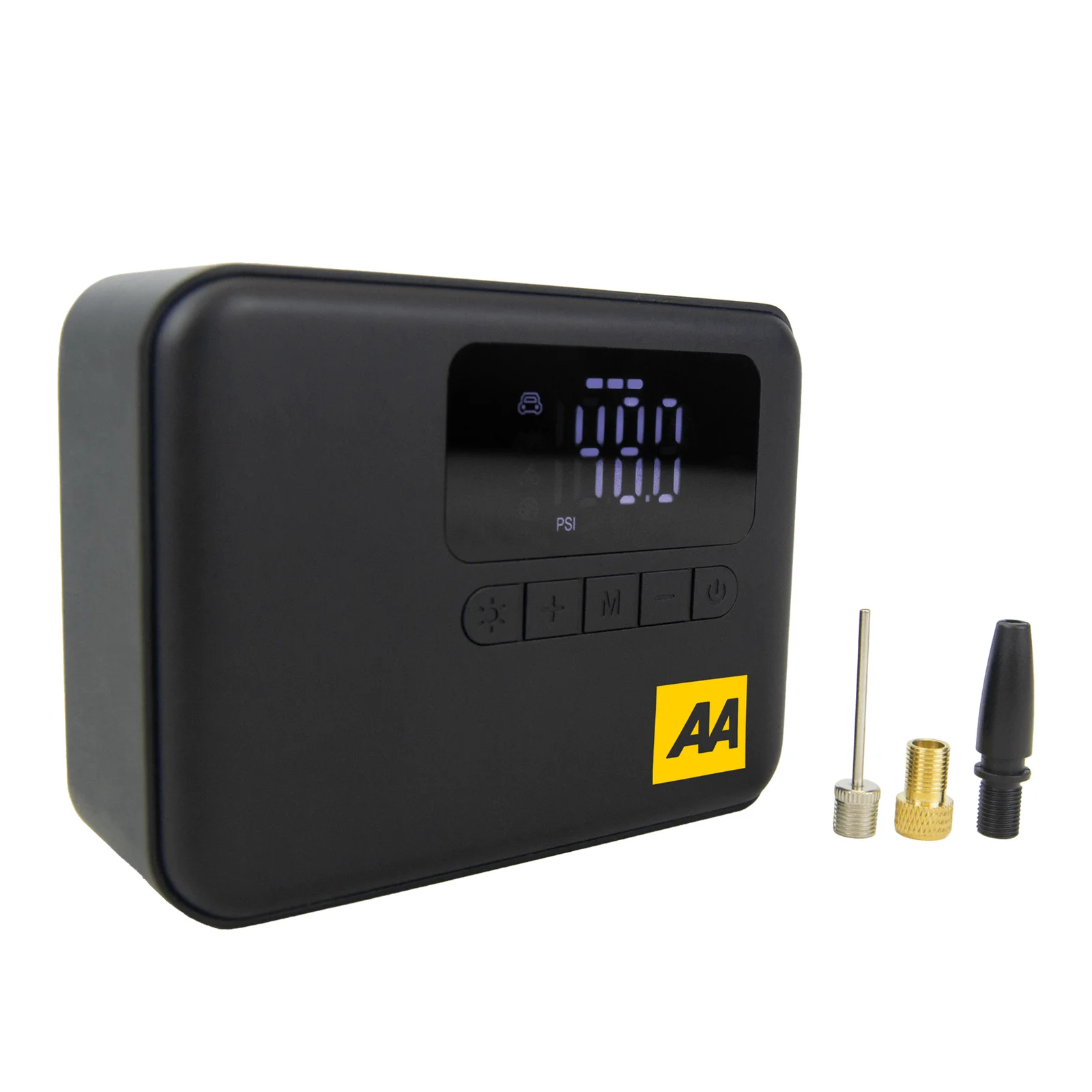AA Cordless Rechargeable Tyre Inflator with Power Bank & LED Light
